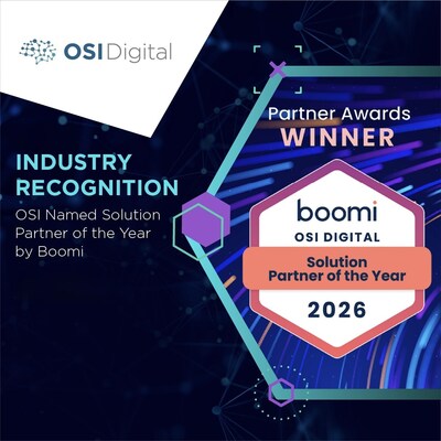 OSI Digital Recognized as a Winner of Boomi FY26 Global Partner of the Year Awards (CNW Group/OSI Digital)